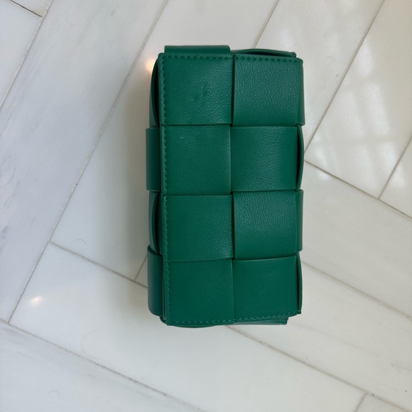 Steven Dann Small Woven Leather Belt Bag in Forest Green - Picture 3 of 3